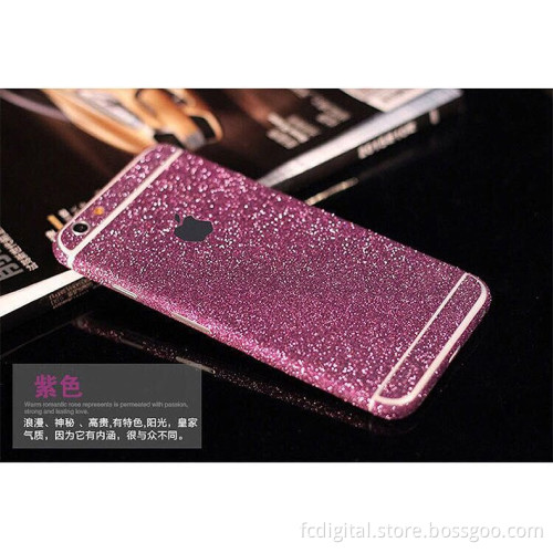 Big Promotion Glitter phone skin sticker for iPhone 6 / 6 plus / 6s / 6s plus with cheapest price